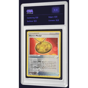 Vivid Voltage Reverse Holo Hero's Medal 152/185 Pokémon - CGA 9.0 Digital Grade
